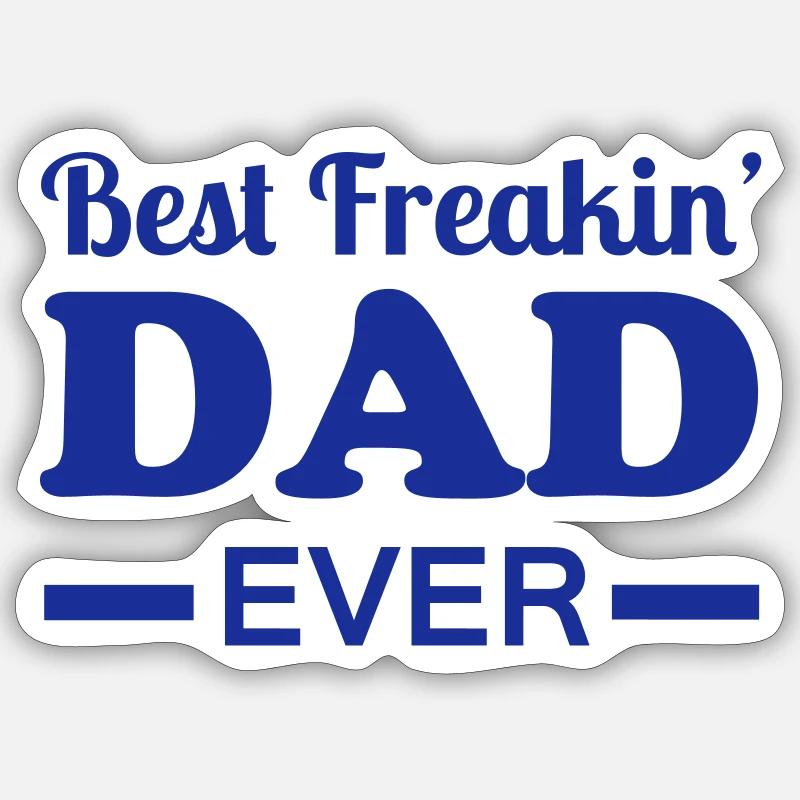 Dad - Sticker size S (10 x 10 cm) - white matte