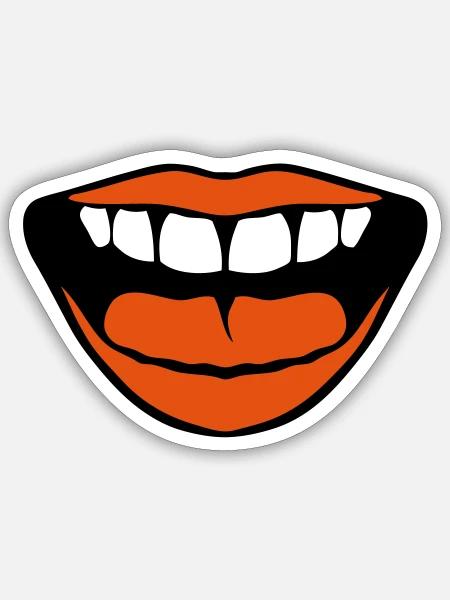 Mund vernas - Sticker Größe S (10 x 10 cm) - Mattweiß