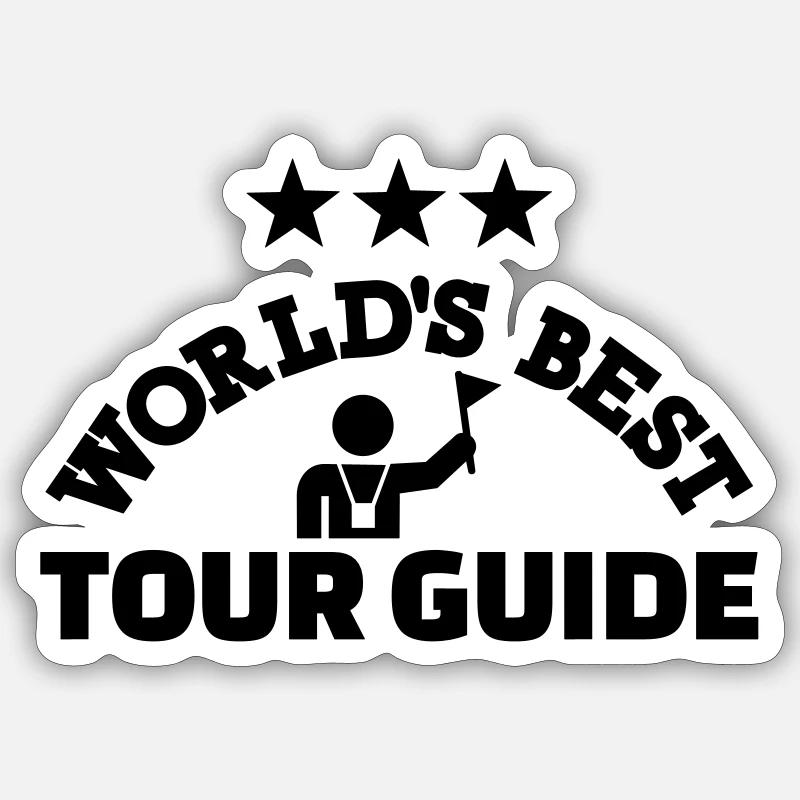 Tour guide Sticker size S (10 x 10 cm)