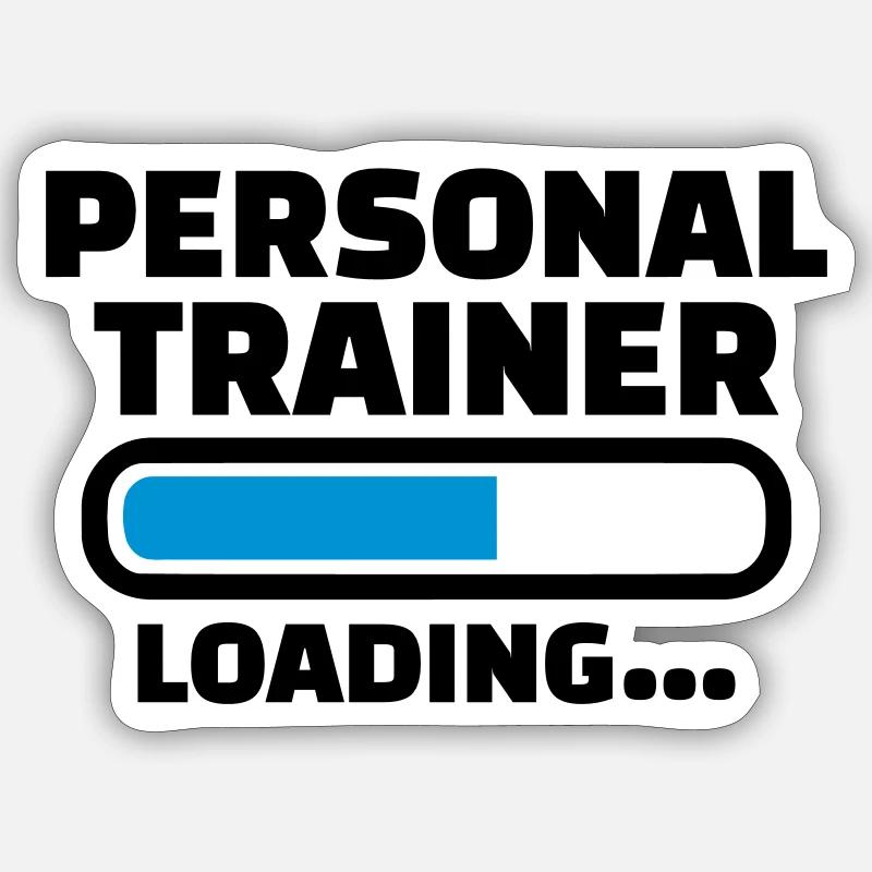 Personal trainer - Sticker size S (10 x 10 cm) - white matte