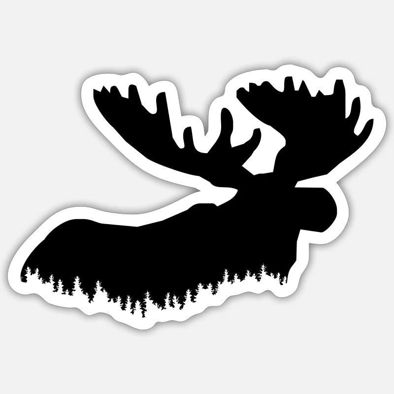 élan - Sticker taille S (10 x 10 cm) - blanc mat