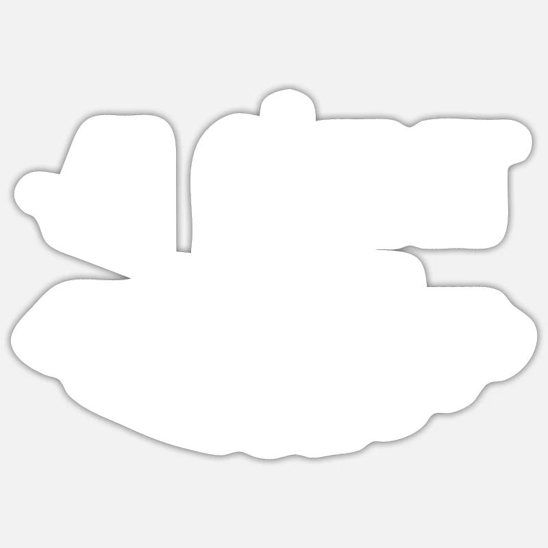 Idée de cadeau: mathématicien - Sticker taille S (10 x 10 cm) - blanc mat
