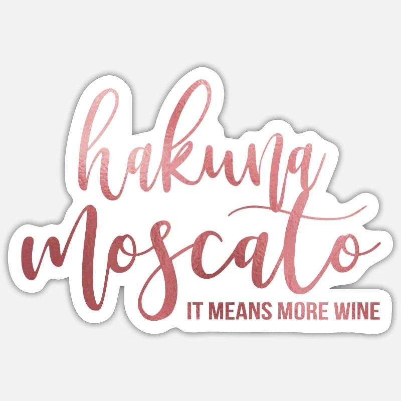 Wine - Sticker Größe S (10 x 10 cm) - Mattweiß