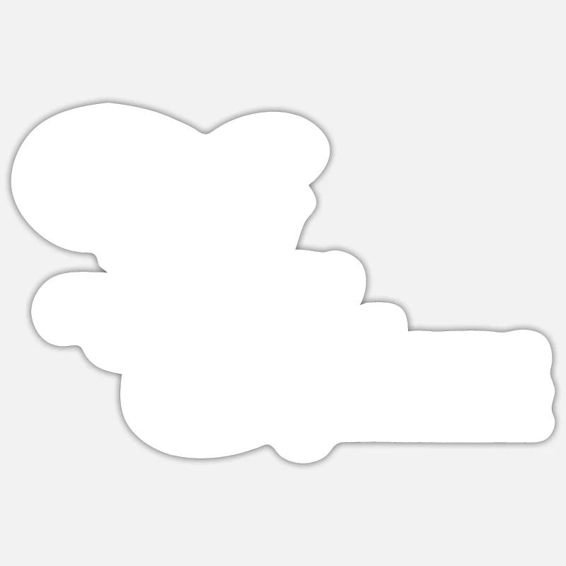 Fifty - Sticker size S (10 x 10 cm) - white matte