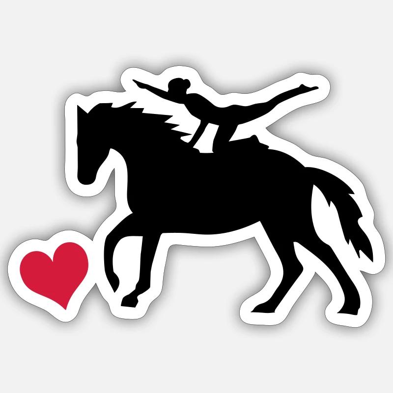 Vaulting Sticker size S (10 x 10 cm)