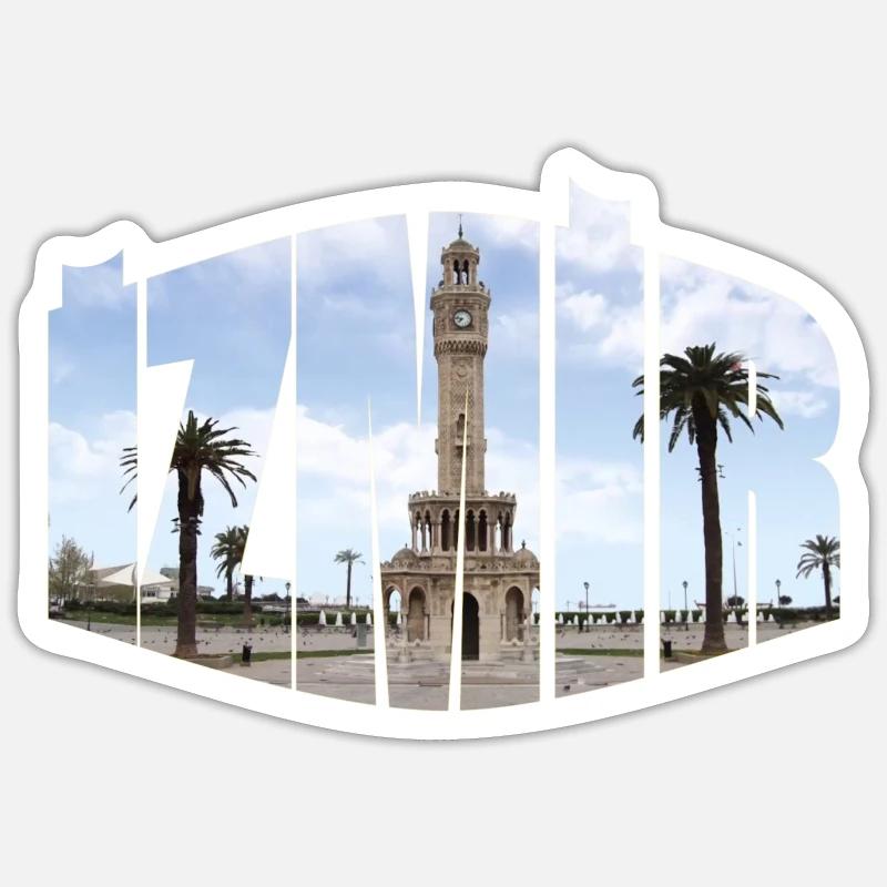 Izmir clock tower Sticker size S (10 x 10 cm)