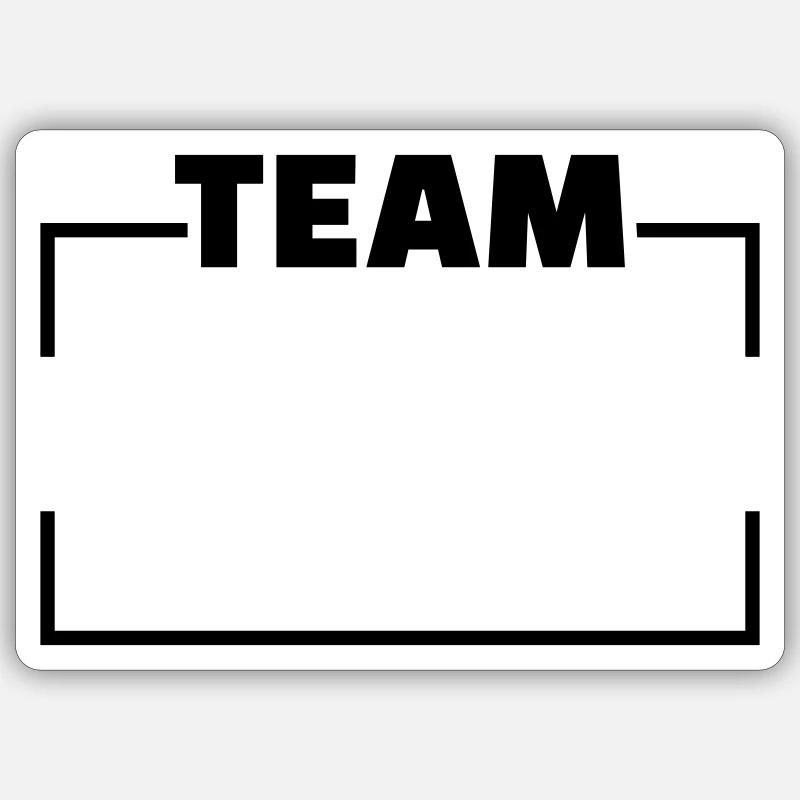 équipe Sticker taille S (10 x 10 cm)