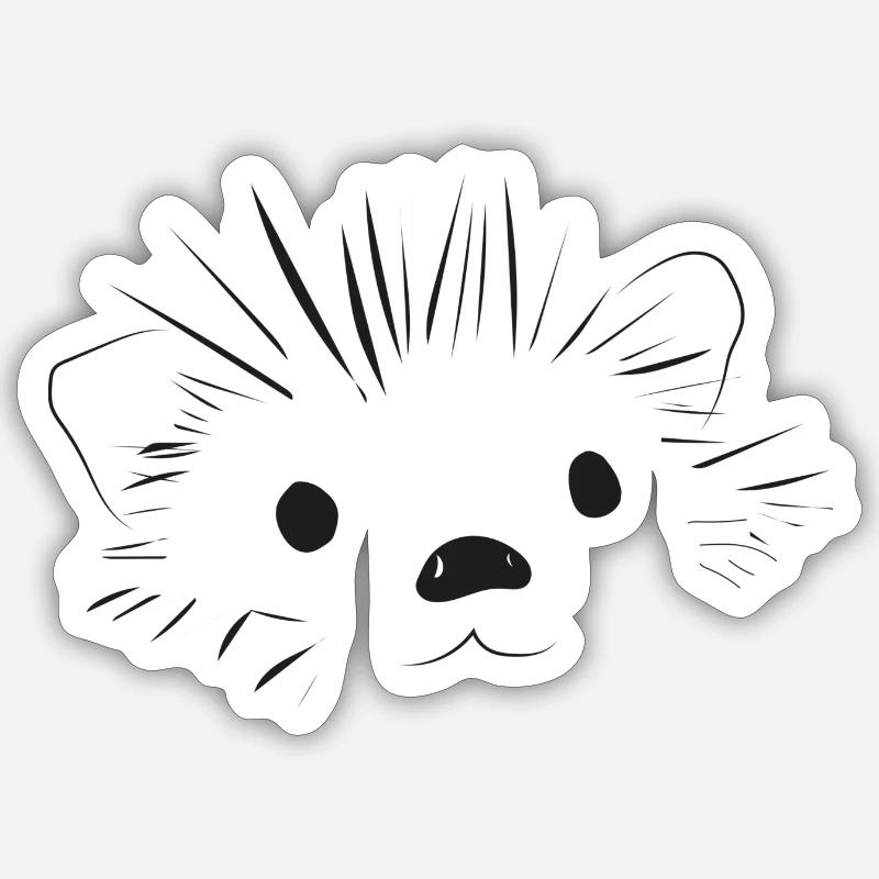 🦔 Mignon hérisson amour doux Sticker taille S (10 x 10 cm)