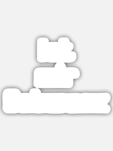 Ist mir Schwanz - Sticker Größe S (10 x 10 cm) - Mattweiß