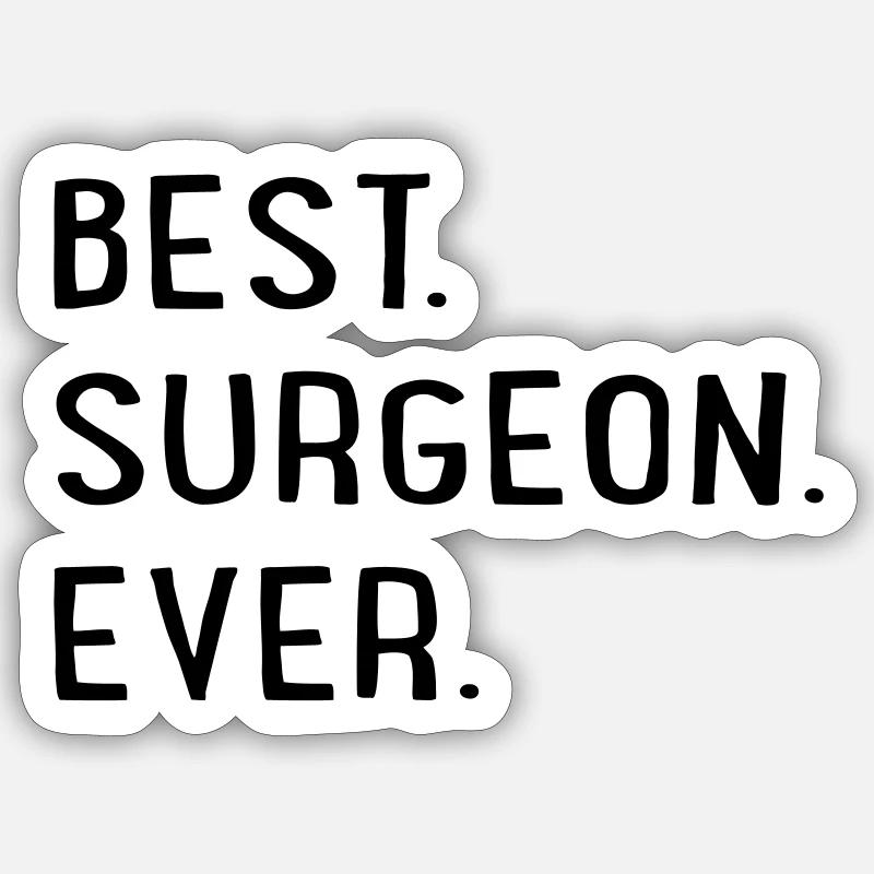 Bester Chirurg Sticker Größe S (10 x 10 cm)