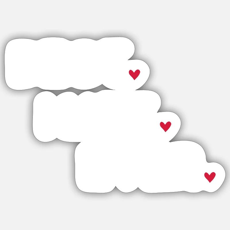 Meilleur ami - Sticker taille S (10 x 10 cm) - blanc mat