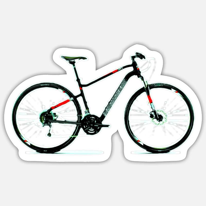 Vélo H - Sticker taille S (10 x 10 cm) - blanc mat