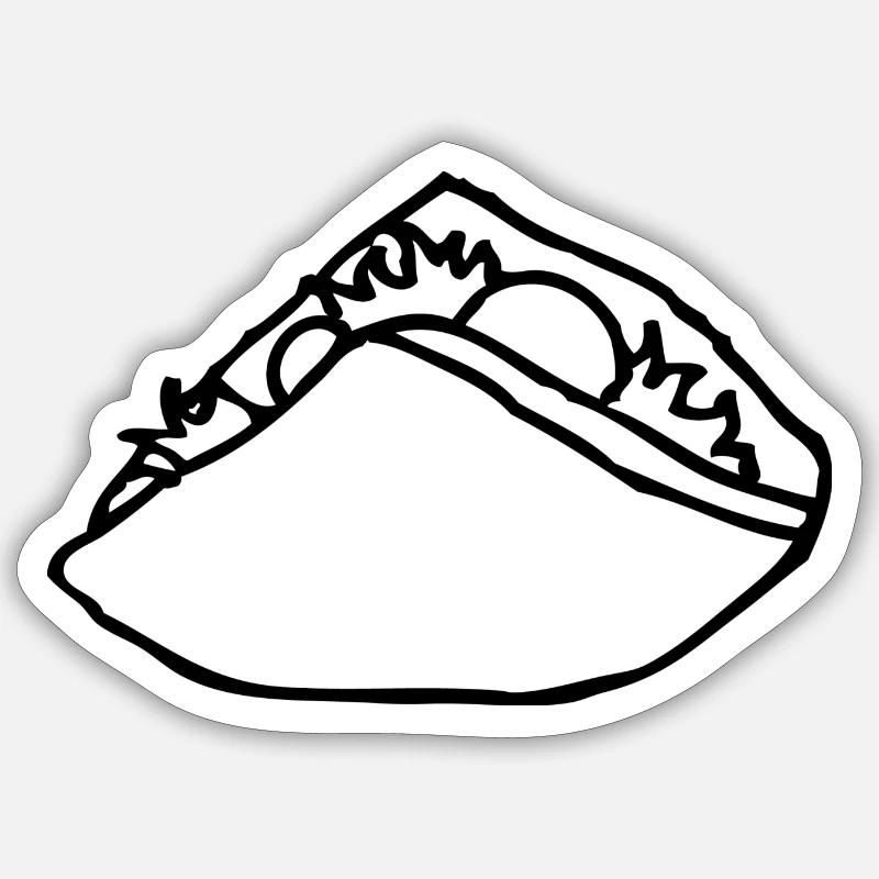 Doner - Sticker taille S (10 x 10 cm) - blanc mat