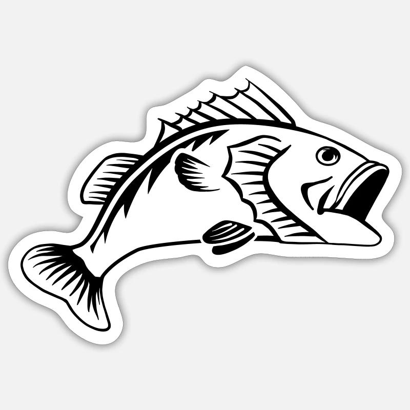 perche - Sticker taille S (10 x 10 cm) - blanc mat
