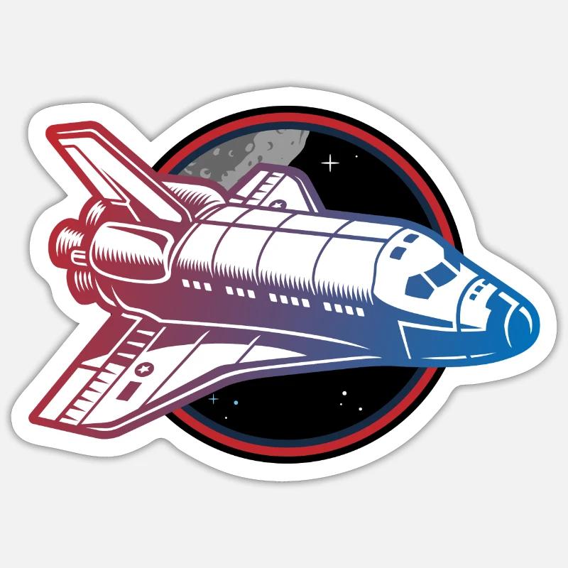 navette spatiale pour vaisseau spatial Sticker taille S (10 x 10 cm)
