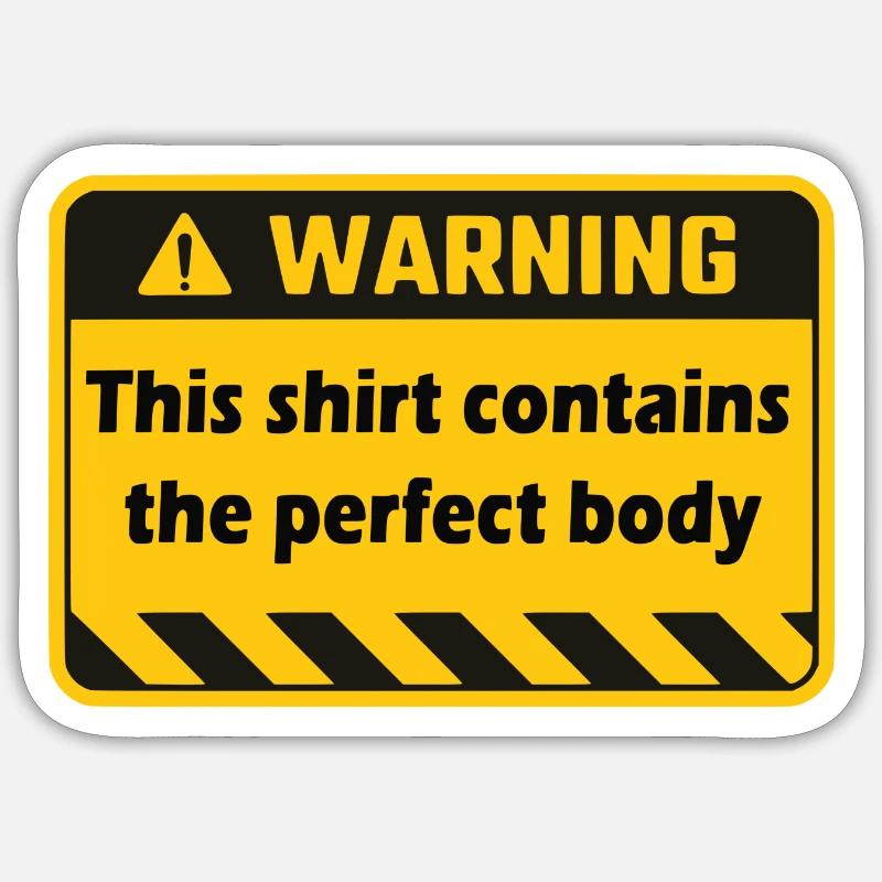 Warning Sticker size S (10 x 10 cm)