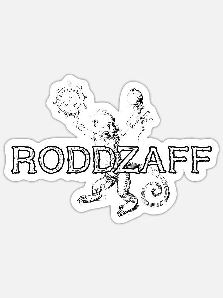 Roddzaff Schwäbisch schwäbisches schempfword - Sticker Größe S (10 x 10 cm) - Mattweiß