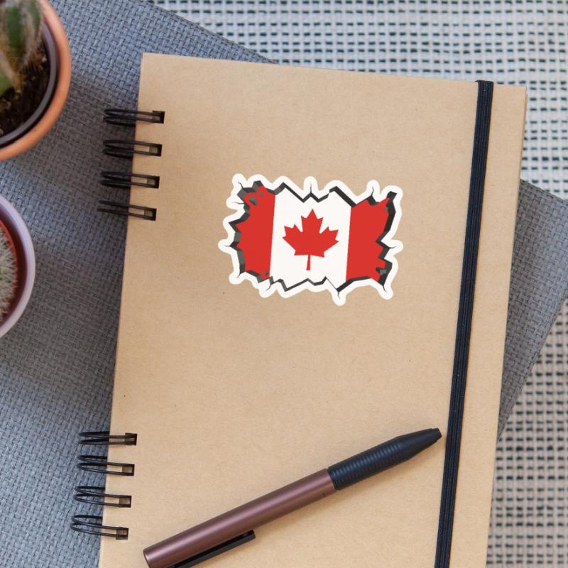 Canada Flag Maple Maple Leaf Maple Leaf Canada Sticker size S (10 x 10 cm)