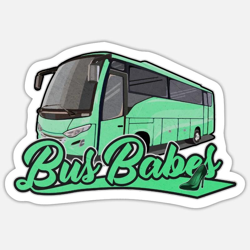 Bus Babes | Bus driver bus driver gift Sticker size S (10 x 10 cm)