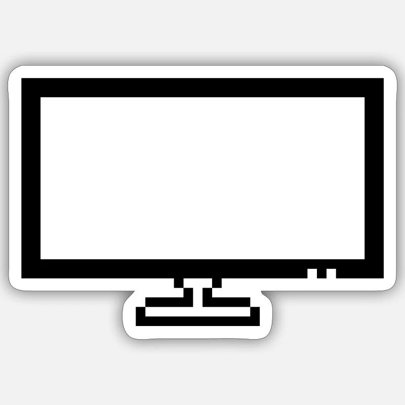 Moniteur Sticker taille S (10 x 10 cm)