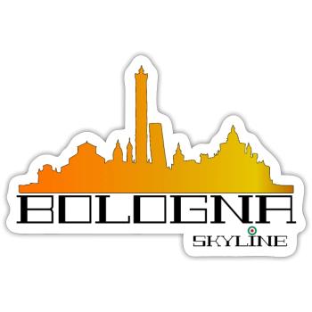 Gradient Urban Horizon - Sticker size S (10 x 10 cm) - white matte - Front