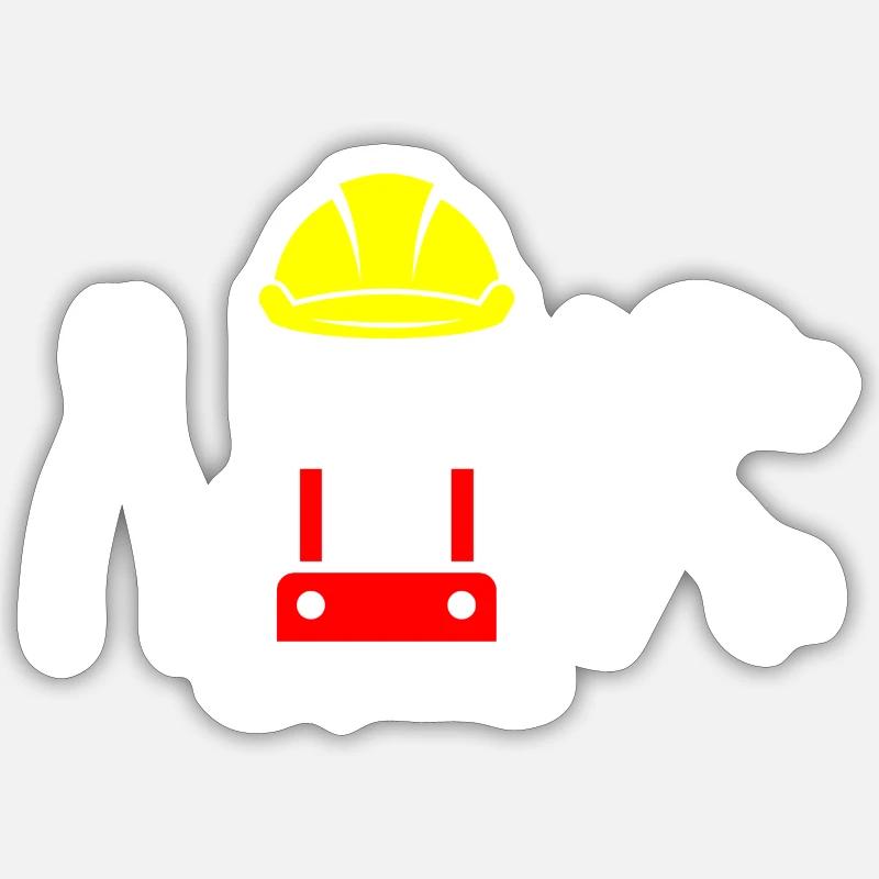 Artisans bricoleurs - Sticker taille S (10 x 10 cm) - blanc mat
