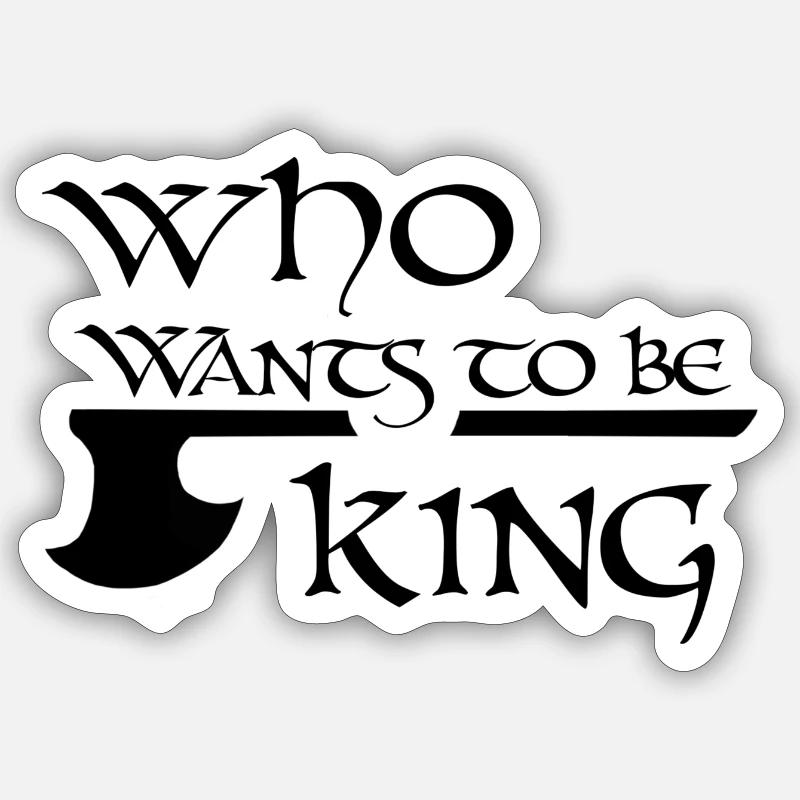 vikings ragnar - Sticker taille S (10 x 10 cm) - blanc mat