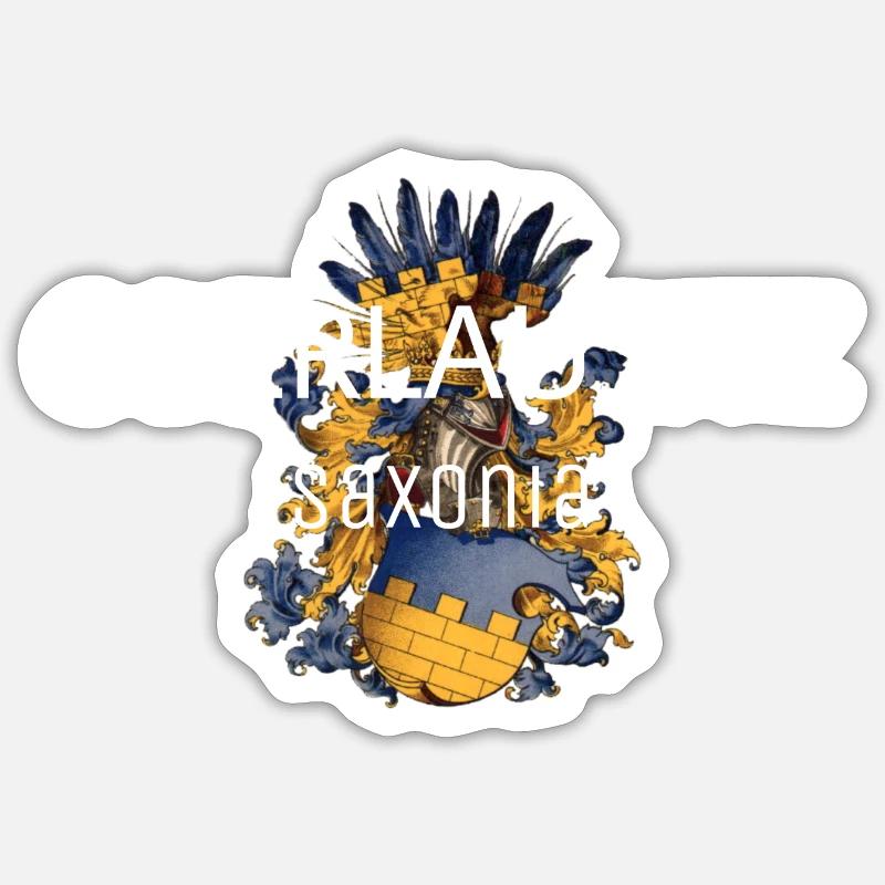 Oberlausitz - Sticker taille S (10 x 10 cm) - blanc mat
