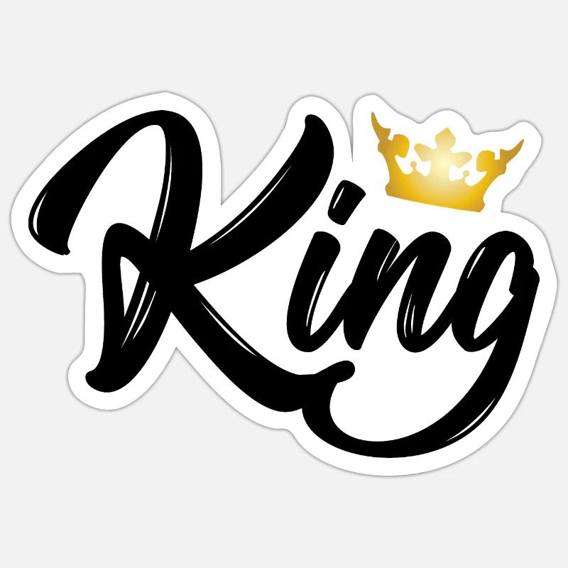 King Sticker Größe S (10 x 10 cm)