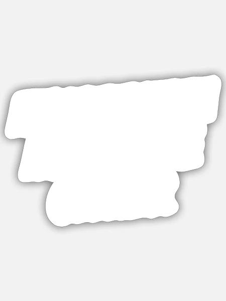 Ansprechen auf eigene Gefahr - Sticker Größe S (10 x 10 cm) - Mattweiß