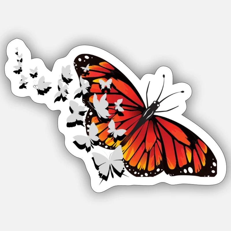 Schmetterling Sticker Größe S (10 x 10 cm)