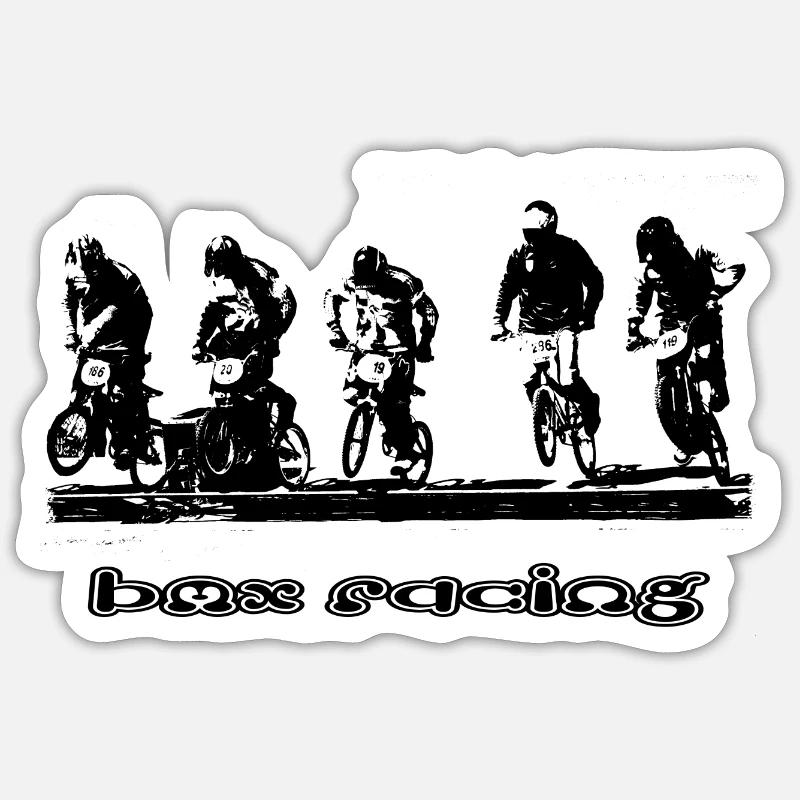 bmx - Sticker size S (10 x 10 cm) - white matte
