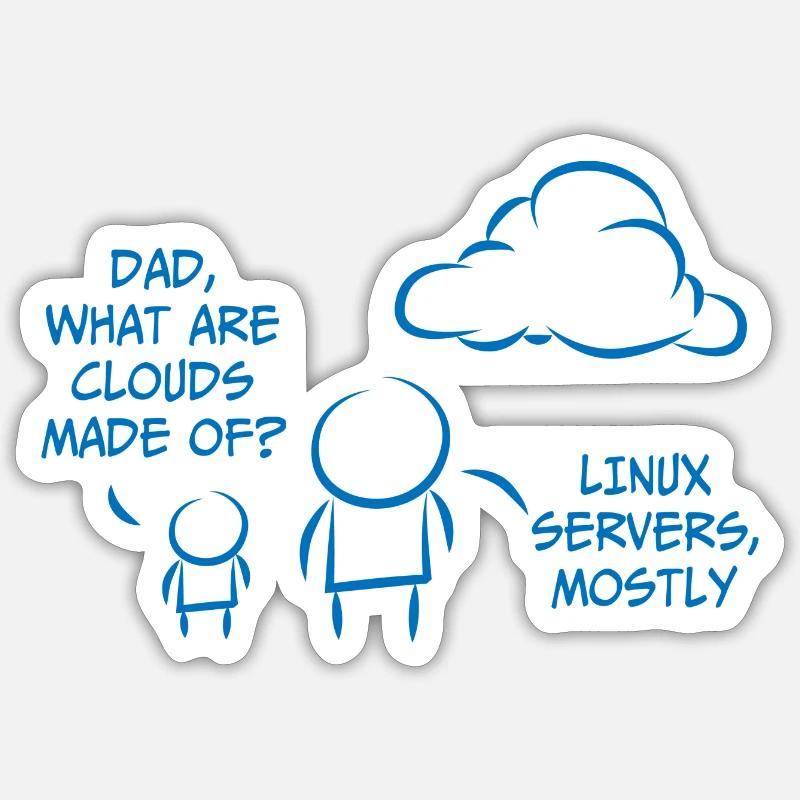 Linux Informatik Entwickler Programming Geschenk Sticker Größe S (10 x 10 cm)