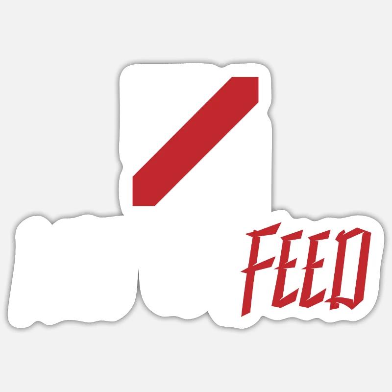 Mid- oder Feed-Produkte Sticker Größe S (10 x 10 cm)