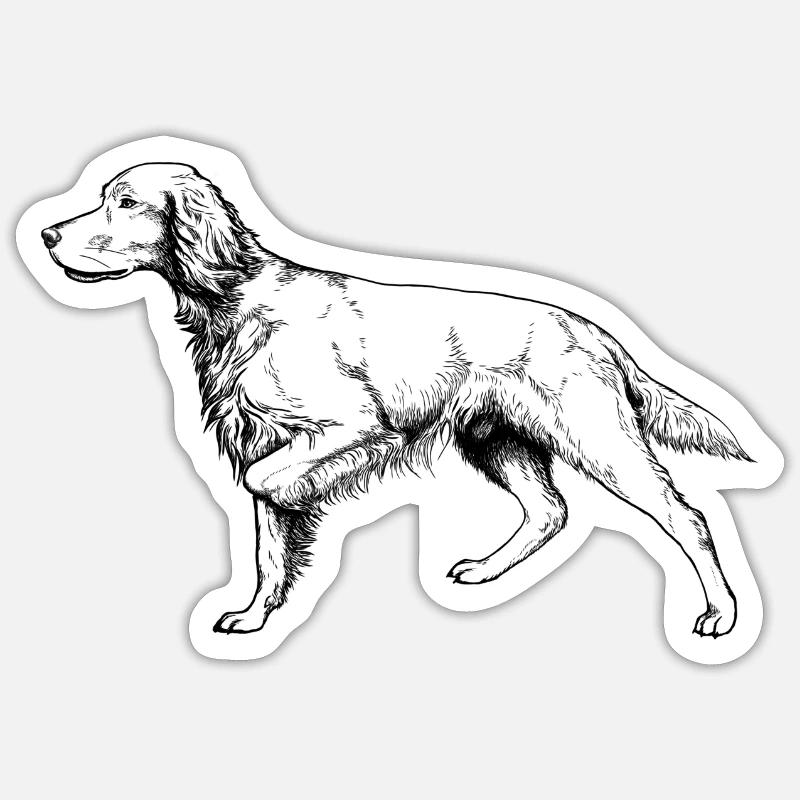 Setter ci-dessus Sticker taille S (10 x 10 cm)