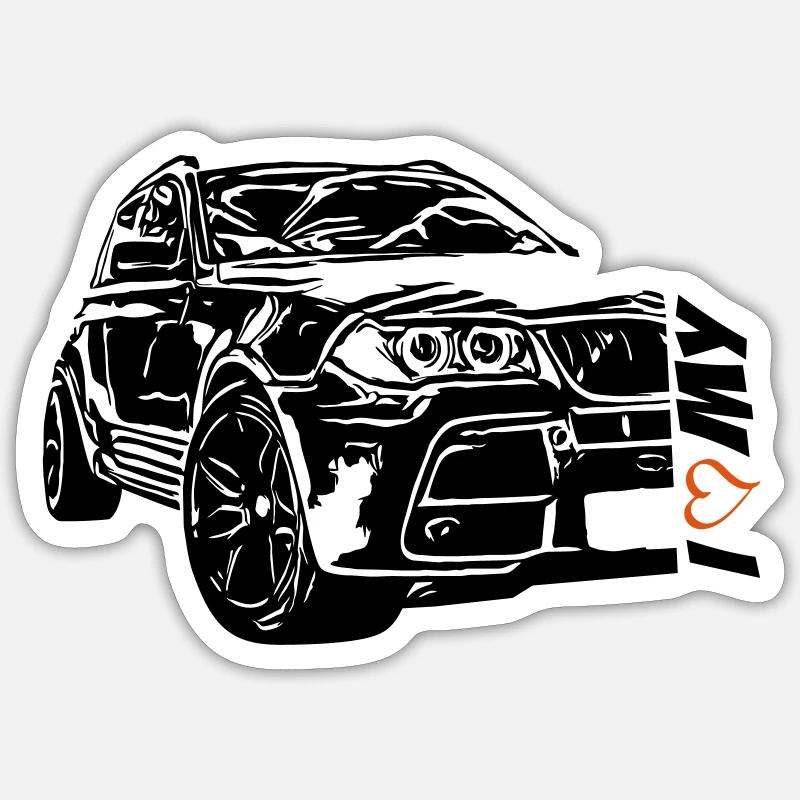 Lover 1 1 - Sticker size S (10 x 10 cm) - white matte