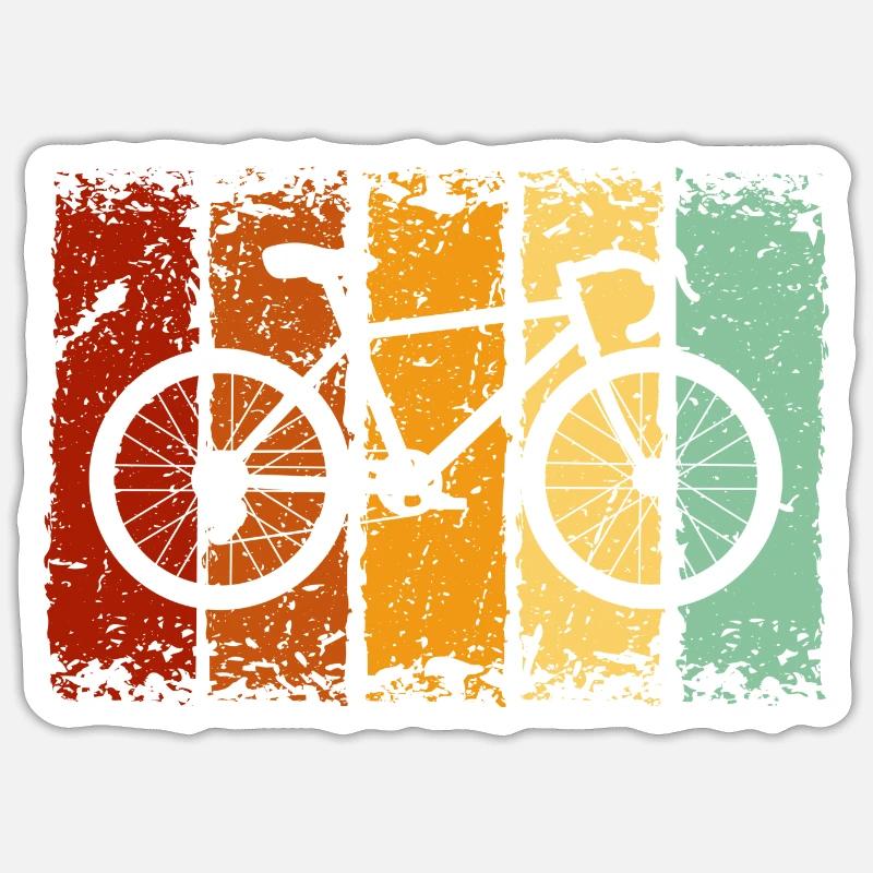 bicycle - Sticker size S (10 x 10 cm) - white matte