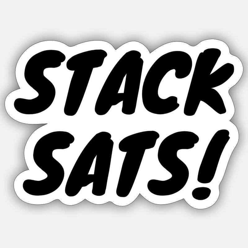 STACK SATS Sticker Größe S (10 x 10 cm)