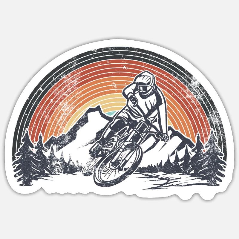 Millésime de descente Sticker taille S (10 x 10 cm)