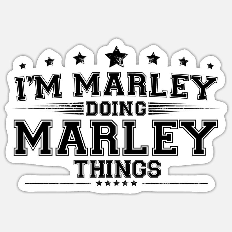 i’m Marley doing Marley things Sticker size S (10 x 10 cm)
