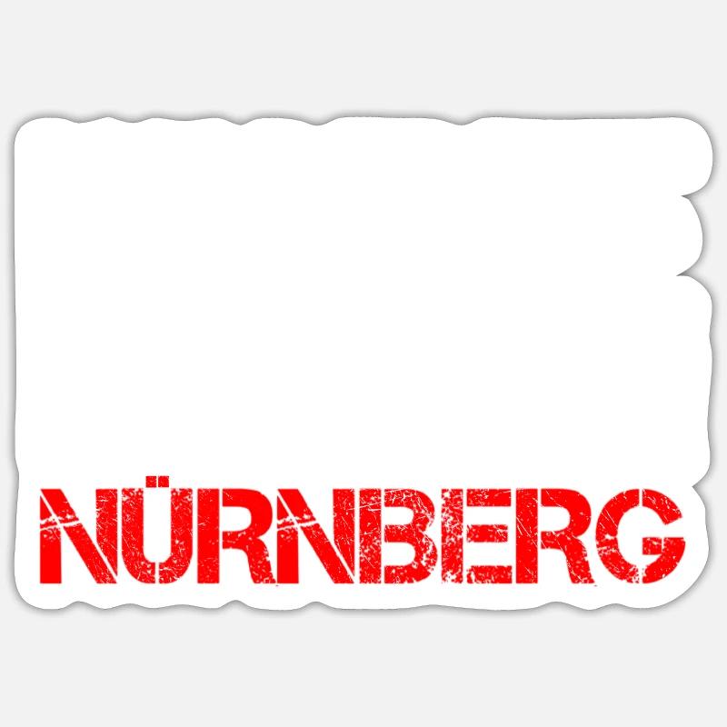 Nürnberg Ich bereue Diese Liebe nicht - Sticker Größe S (10 x 10 cm) - Mattweiß