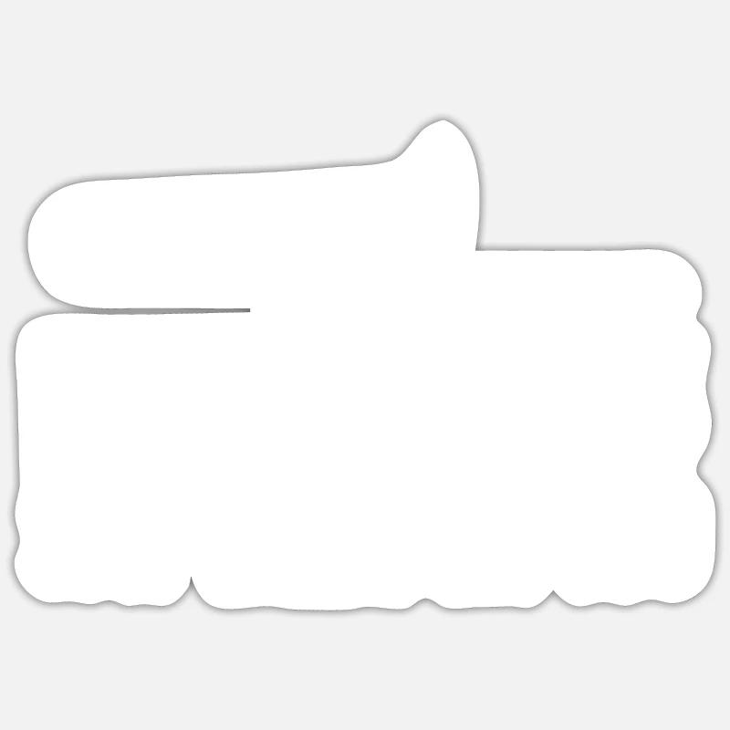 Trombone - Sticker taille S (10 x 10 cm) - blanc mat