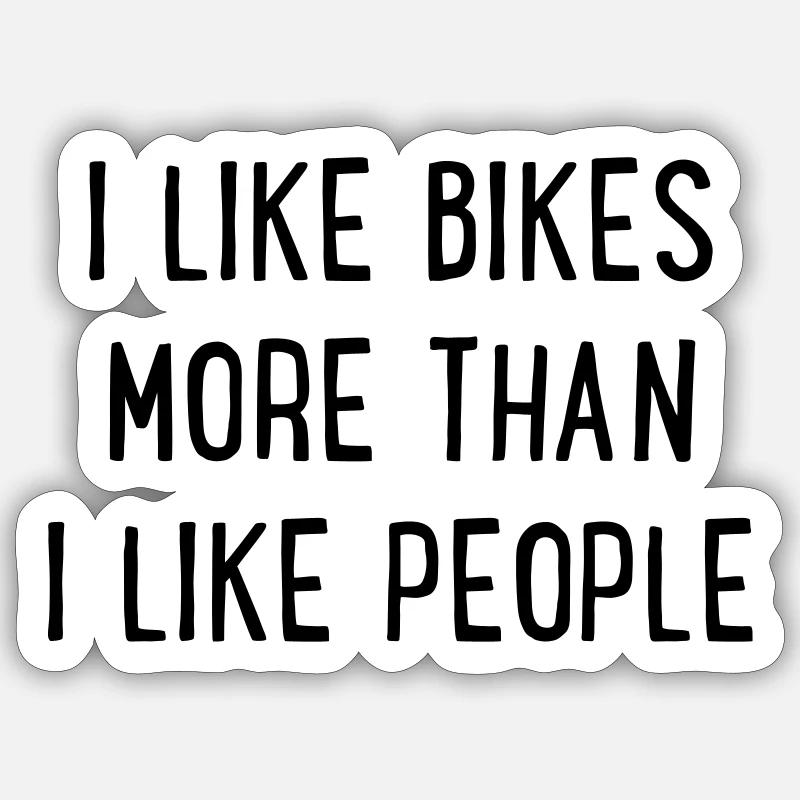 Vélo - Sticker taille S (10 x 10 cm) - blanc mat