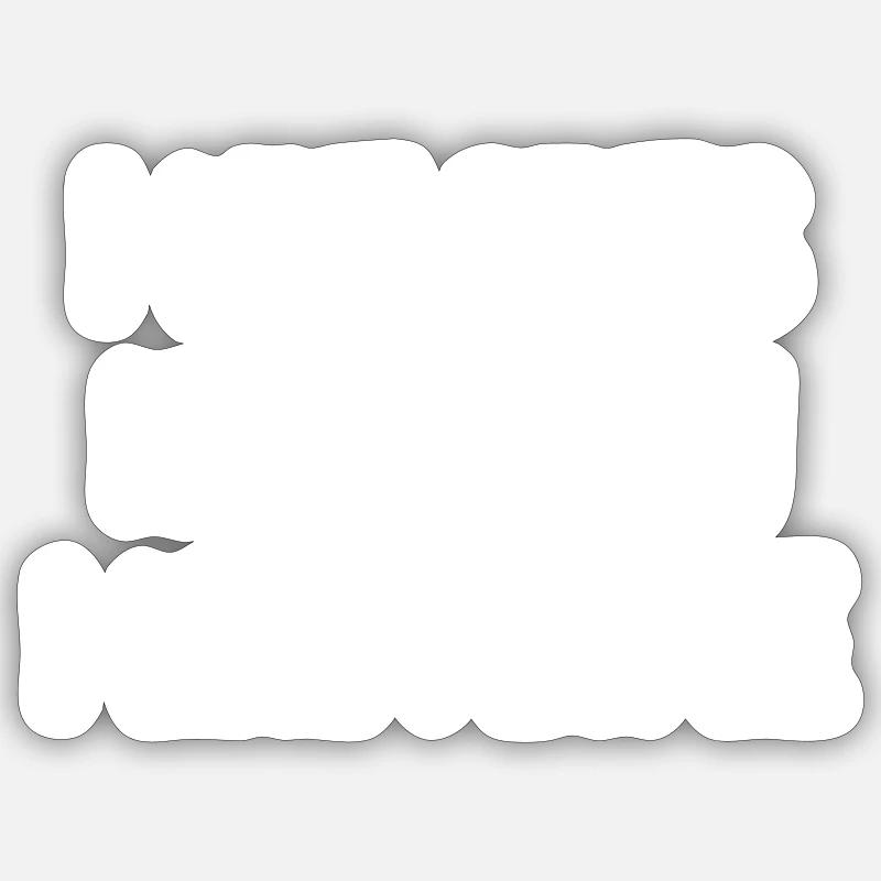 Motorrad - Sticker Größe S (10 x 10 cm) - Mattweiß