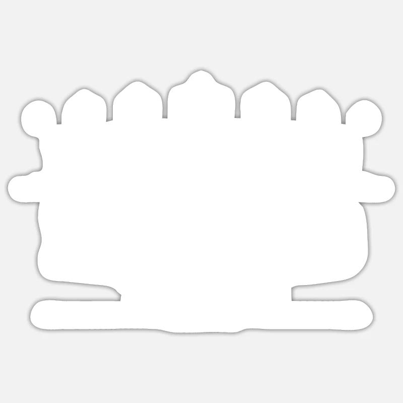 Ronald - Sticker taille S (10 x 10 cm) - blanc mat