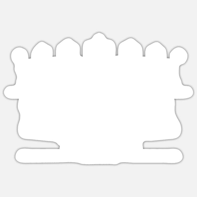Louisa - Sticker Größe S (10 x 10 cm) - Mattweiß