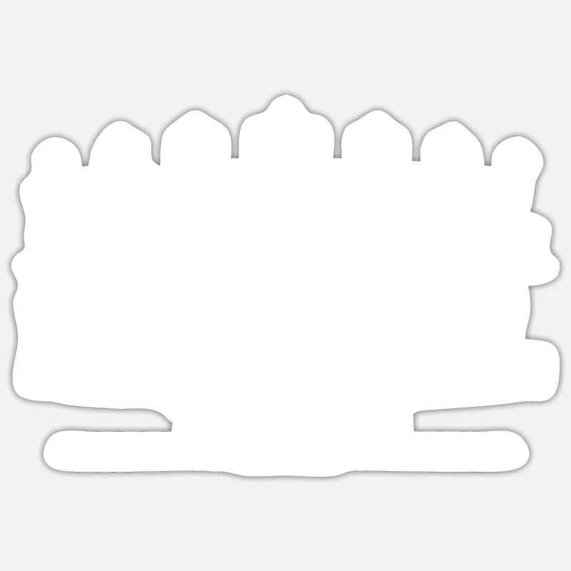 Michael - Sticker Größe S (10 x 10 cm) - Mattweiß