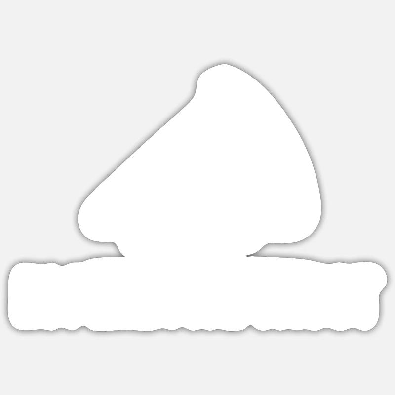 Fun Fun Drôle - Sticker taille S (10 x 10 cm) - blanc mat