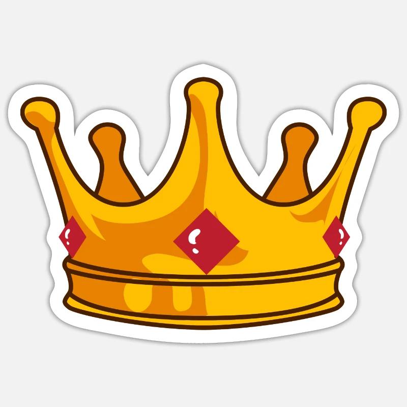 Krone Sticker Größe S (10 x 10 cm)