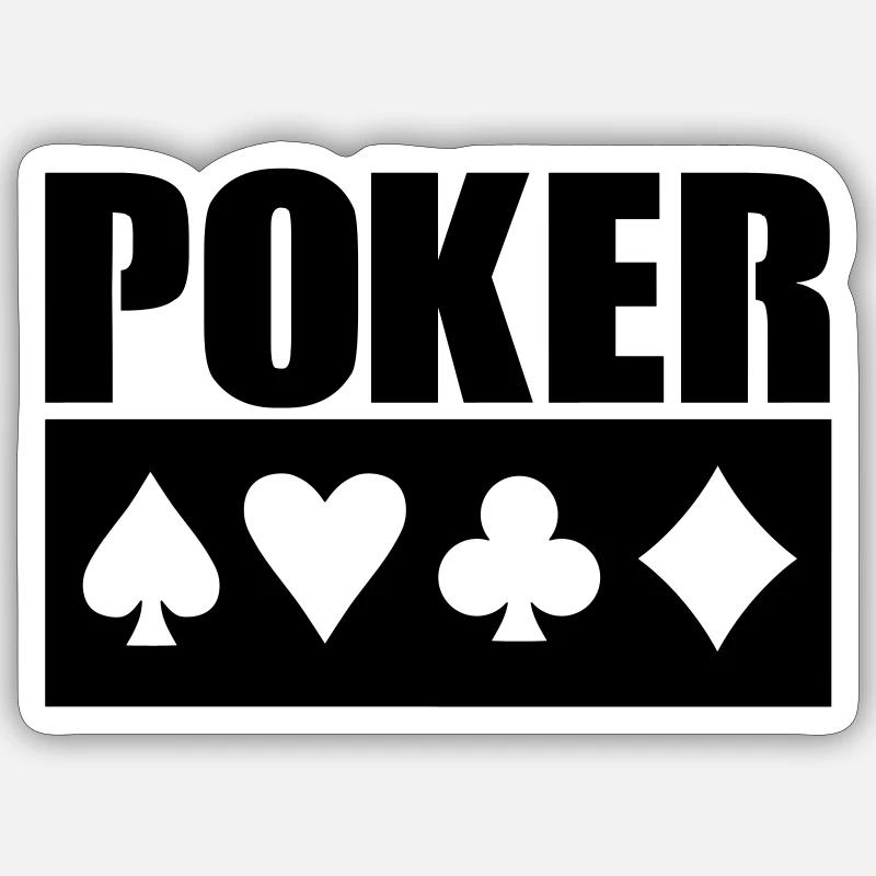 Poker Sticker Größe S (10 x 10 cm)